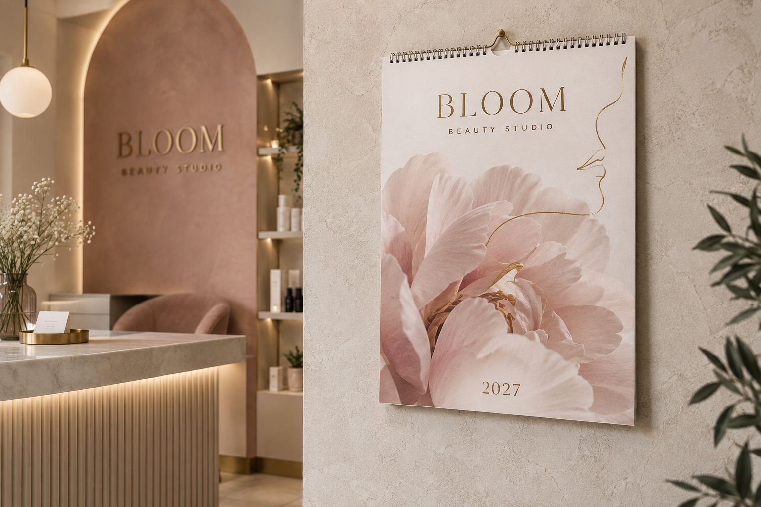 Projekt koncepcyjny Bloom Beauty Studio